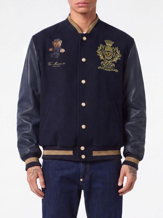 26SS 필립 플레인 봄버 자켓 FAECMLB1983PLE010N 24 Navy