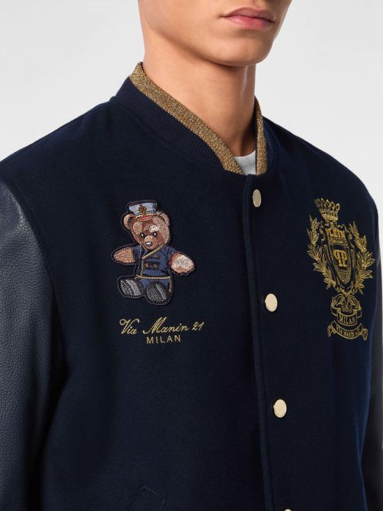 26SS 필립 플레인 봄버 자켓 FAECMLB1983PLE010N 24 Navy - PHILIPP PLEIN