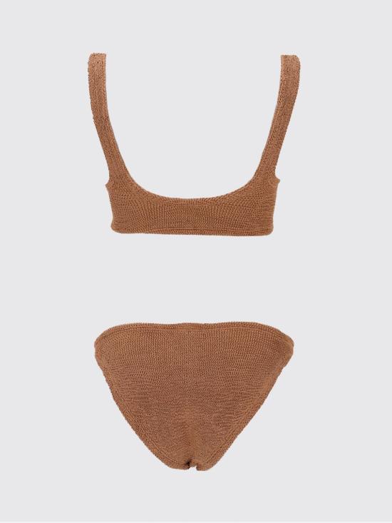26SS 훈자 지 비키니 수영복 BXANDRACR METALLICCOCOA Brown - HUNZA G