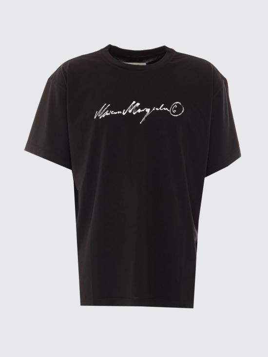 26FW MM6 메종마르지엘라 반팔 티셔츠 SH0GC0077M20258 900 Black - MM6 MAISON MARGIELA