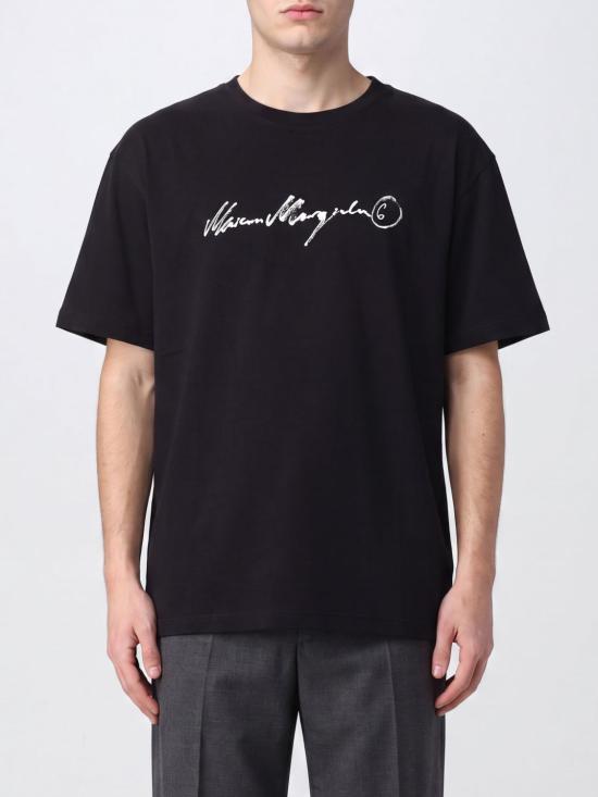 26FW MM6 메종마르지엘라 반팔 티셔츠 SH0GC0077M20258 900 Black