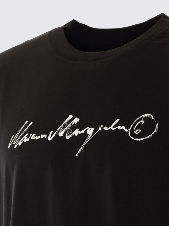 26FW MM6 메종마르지엘라 반팔 티셔츠 SH0GC0077M20258 900 Black - MM6 MAISON MARGIELA