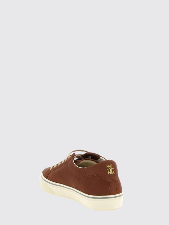 26SS 브루넬로 쿠치넬리 스니커즈 MZUSNUZ341 C8207 Brown - BRUNELLO CUCINELLI