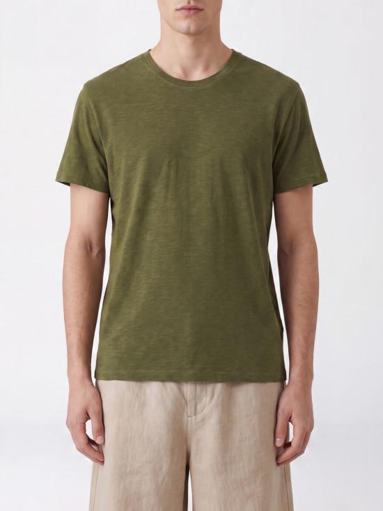 26SS 클로즈드 반팔 티셔츠 C8502645CEM 614 Green