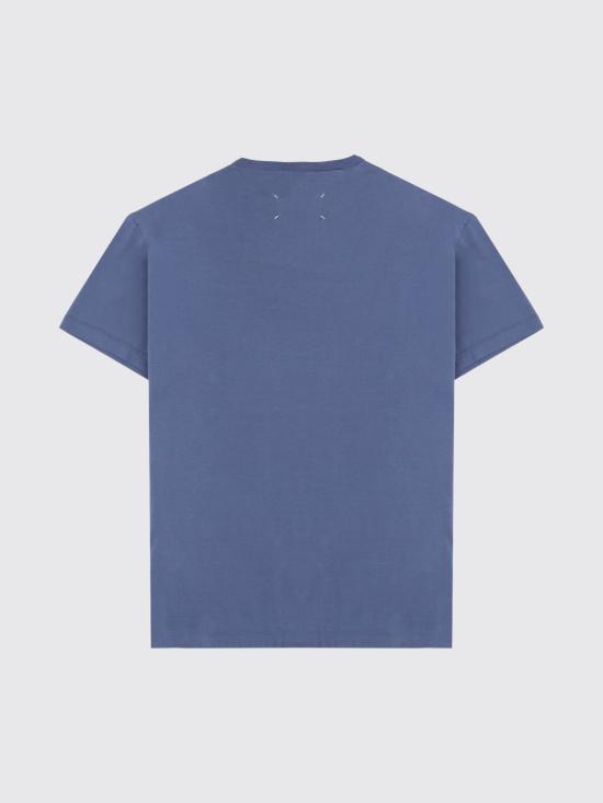 26SS 마르지엘라 디스트로이드 로고 티셔츠 S30GC0701S22816 469 Blue - MAISON MARGIELA