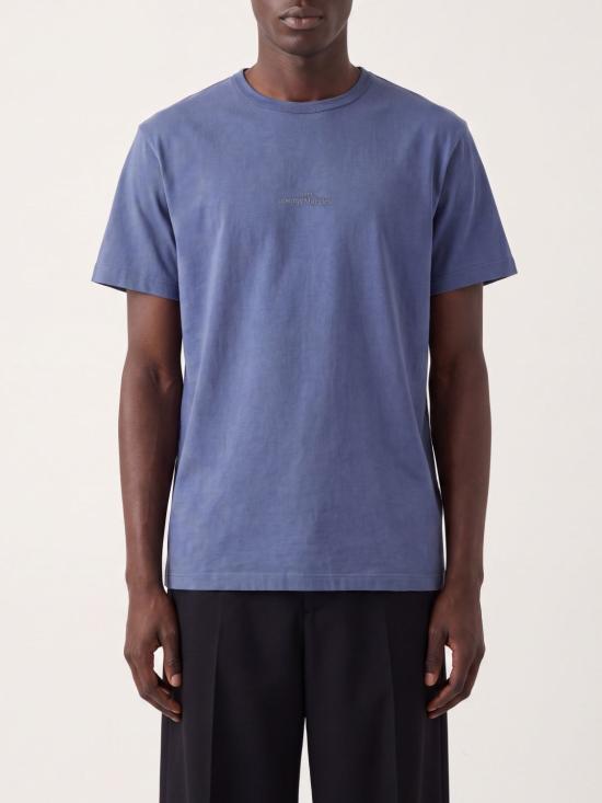 26SS 마르지엘라 디스트로이드 로고 티셔츠 S30GC0701S22816 469 Blue