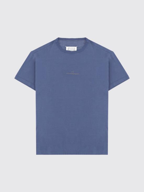 26SS 마르지엘라 디스트로이드 로고 티셔츠 S30GC0701S22816 469 Blue - MAISON MARGIELA