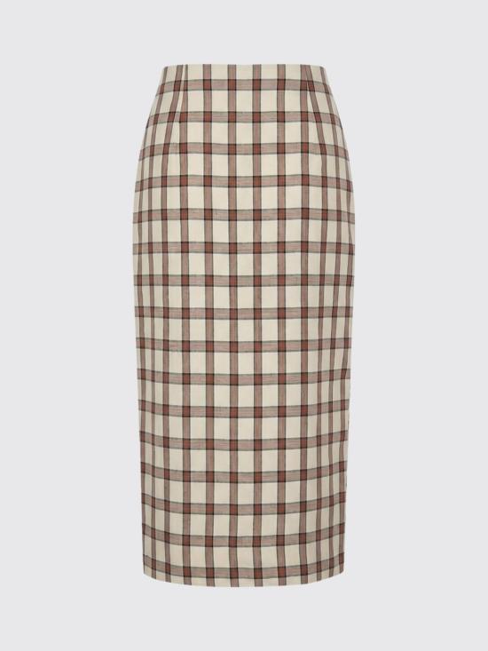 26SS 로에 미디 스커트 41932040 641 Red - ROHE