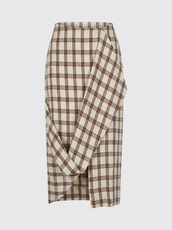 26SS 로에 미디 스커트 41932040 641 Red - ROHE