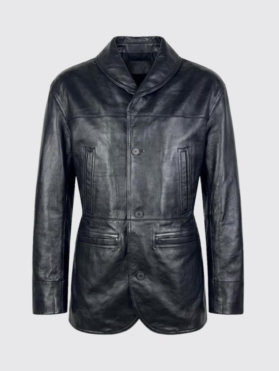 26SS 자크뮈스 가죽 자켓 JAM00100AC03C13 990 Black - JACQUEMUS