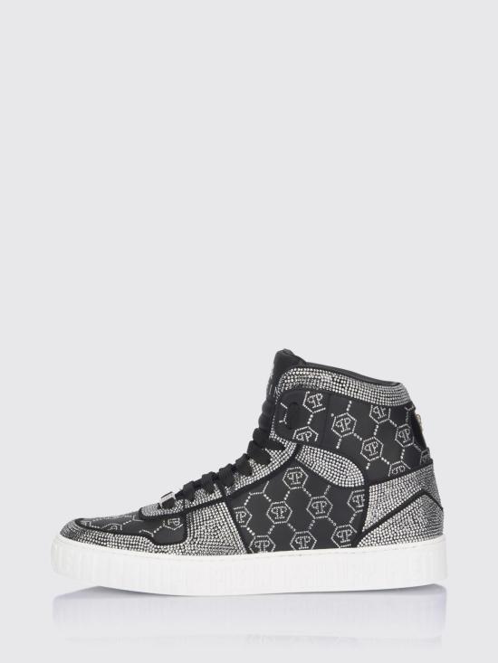 26FW 필립 플레인 스니커즈 AAESUSC0865PLE022N 02 Black 1 - PHILIPP PLEIN