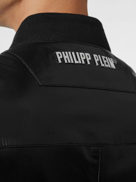 26SS 필립 플레인 가죽 자켓 LABCMLB1266PLE010N 02 Black - PHILIPP PLEIN