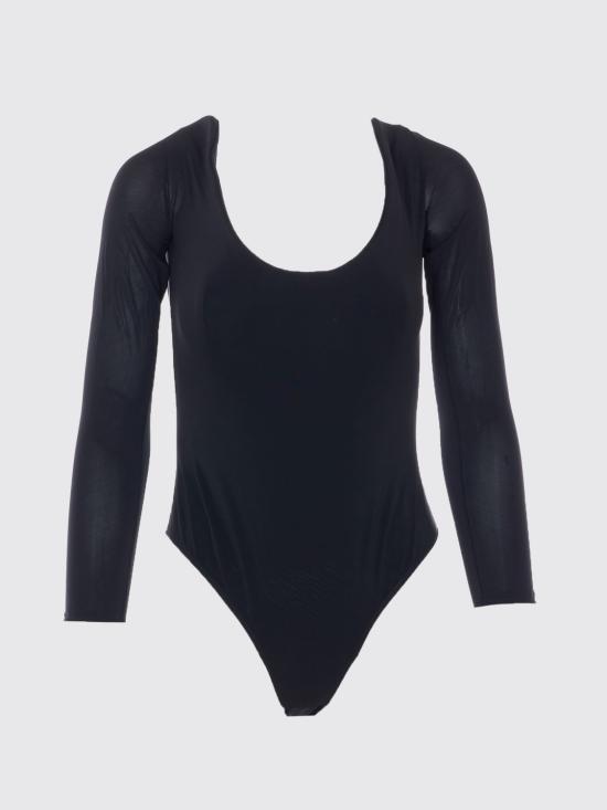26SS 알라이아 긴팔 티셔츠 AA9B0429J050C 995 Black - ALAIA