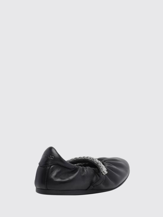26FW 지미추 플랫 슈즈 JADEBALLERINAGKE BLACK CRYSTAL - JIMMY CHOO
