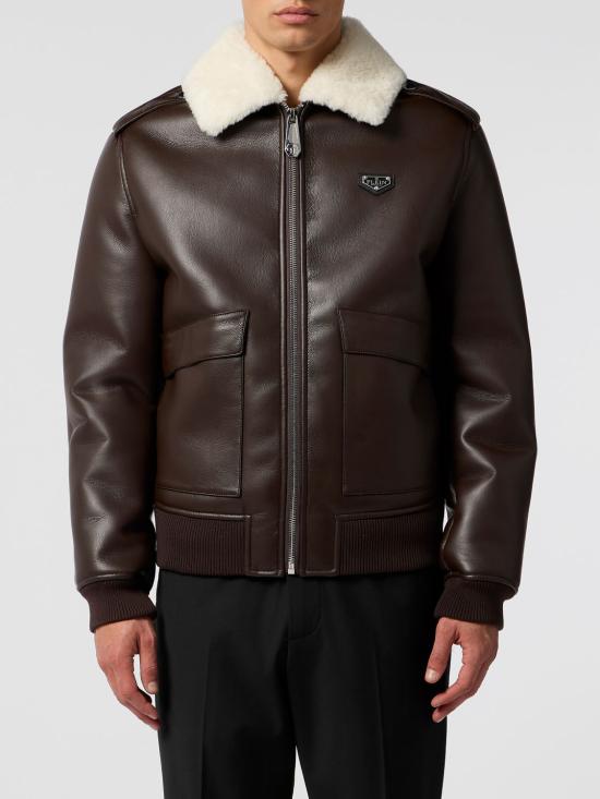 26SS 필립 플레인 무스탕 LAECMRB3074PTE003N 04 Brown