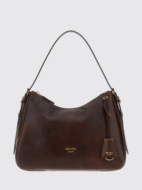26FW 프라다 가죽 토트백 1BC301VLEY2ZRN F0324 Brown