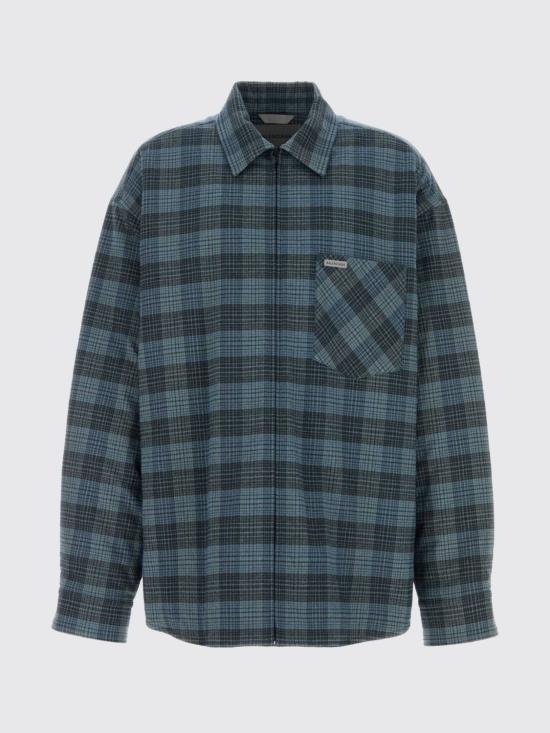 26SS 발렌시아가 긴팔 셔츠 866527TUM04 4011 Blue
