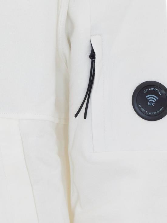 26FW 씨피 컴퍼니 후드 티셔츠 RCCMSS714M005086W 103 White - C.P. COMPANY