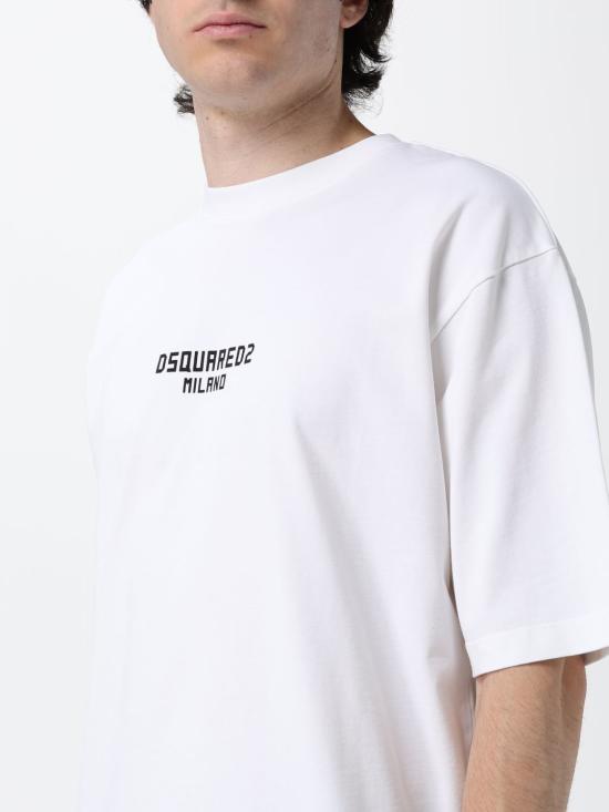 26FW 디스퀘어드2 반팔 티셔츠 S74GD1521D20106 100 White - DSQUARED2