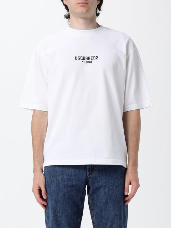 26FW 디스퀘어드2 반팔 티셔츠 S74GD1521D20106 100 White