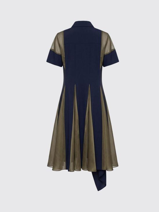 26SS 사카이 미디 원피스 2608427 212 Navy - SACAI