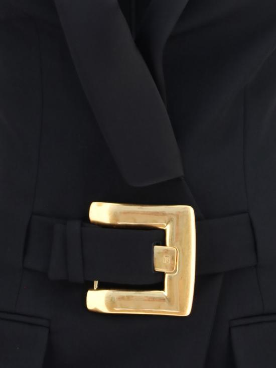 26FW 발망 롱 원피스 HF1R5184ME54 EAP Black - BALMAIN