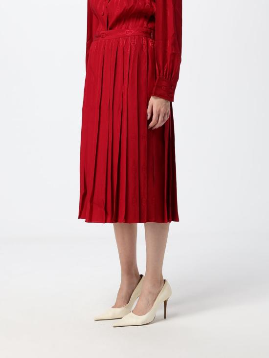 26FW 구찌 미디 스커트 865115ZAM48 6199 Red - GUCCI