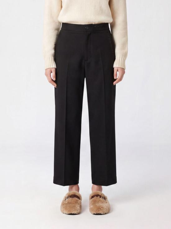 26SS 마르니 스트레이트 팬츠 PAMA0482SUTW839 00N99 Black