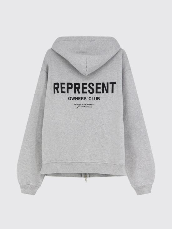26FW 리프레젠트 후드 티셔츠 OCM41122 158 Grey - REPRESENT