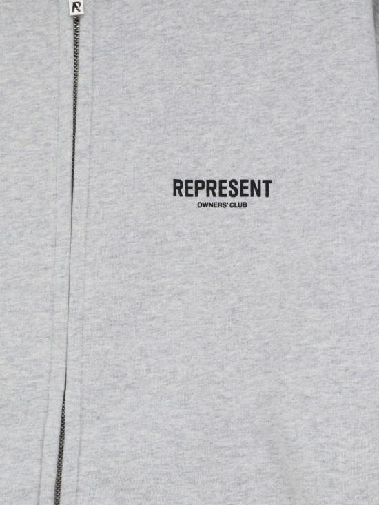 26FW 리프레젠트 후드 티셔츠 OCM41122 158 Grey - REPRESENT