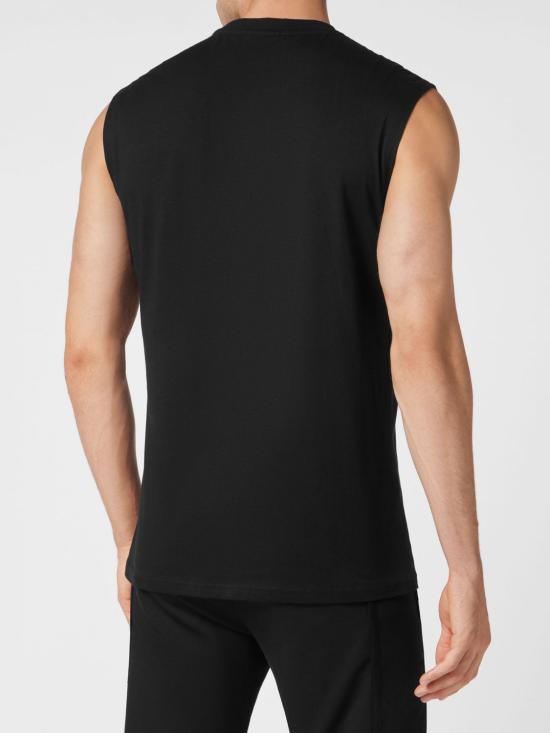 26SS 플레인스포츠 민소매 티셔츠 SADCMTK6905SJY001N 02 Black - PLEIN SPORT