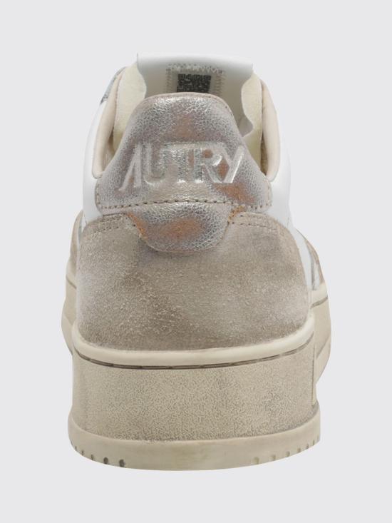 26FW 오트리 슈퍼 빈티지 메달리스트 로우 레더 스니커즈 AVLM LS75 Bianco 4 - AUTRY