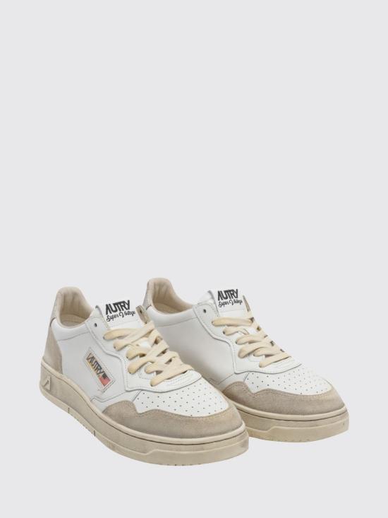 26FW 오트리 슈퍼 빈티지 메달리스트 로우 레더 스니커즈 AVLM LS75 Bianco 4 - AUTRY