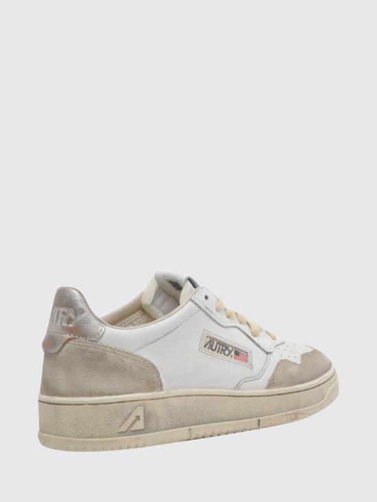 26FW 오트리 슈퍼 빈티지 메달리스트 로우 레더 스니커즈 AVLM LS75 Bianco 4 - AUTRY