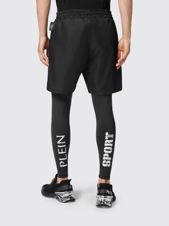 26SS 플레인스포츠 숏팬츠 SADCMJT2257SNY003N 02 Black - PLEIN SPORT
