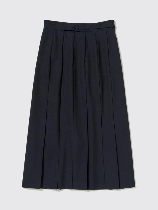 26SS 오라리 롱 스커트 A26SS04MH DRK NVY Navy - AURALEE