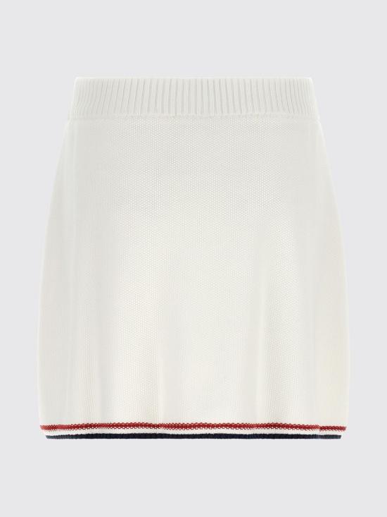26SS 브루넬로 쿠치넬리 미디 스커트 M19764589 CZ930 White - BRUNELLO CUCINELLI