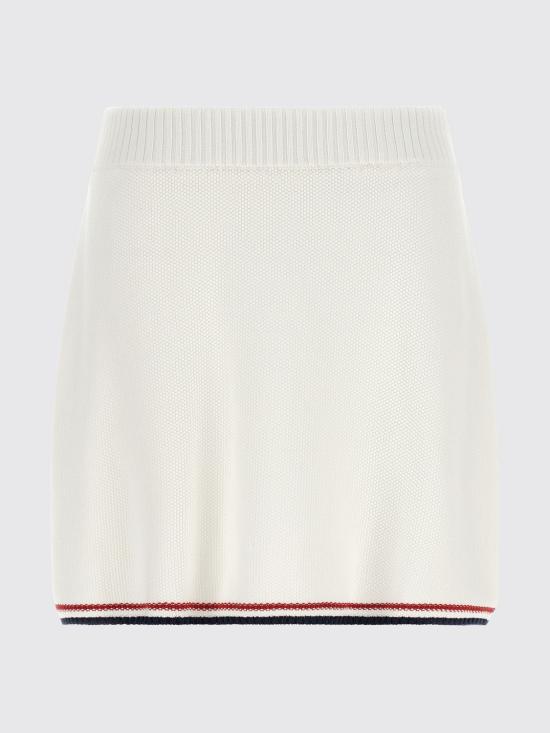 26SS 브루넬로 쿠치넬리 미디 스커트 M19764589 CZ930 White - BRUNELLO CUCINELLI