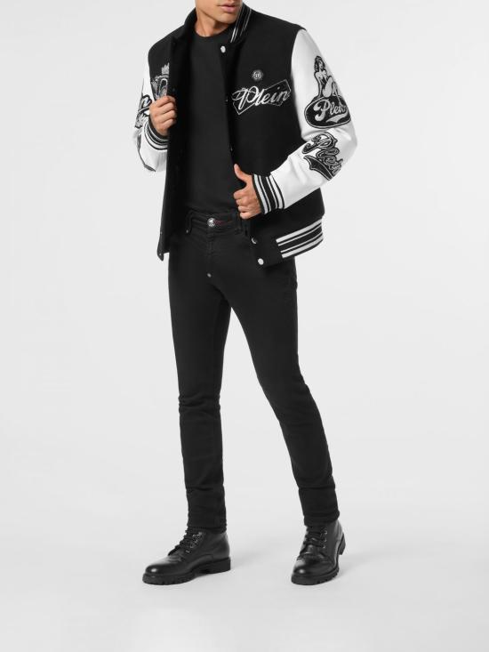 26SS 필립 플레인 봄버 자켓 AAECMRB2931PTE120N 02 Black - PHILIPP PLEIN