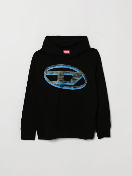26FW [키즈] 디젤 티셔츠 J029650GEAD K900 Black