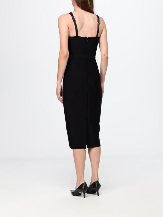 26FW 엘리자베타프랜치 롱 원피스 AB98566E2 110 Black - ELISABETTA FRANCHI