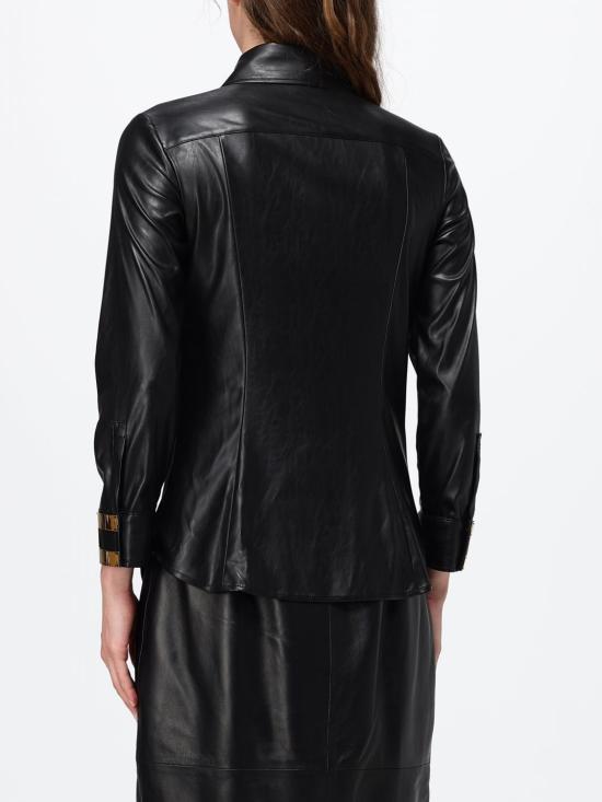 26FW 엘리자베타프랜치 가죽 자켓 CA19566E2 110 Black - ELISABETTA FRANCHI