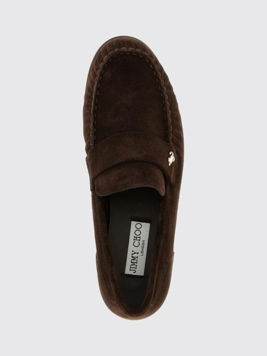 26FW 지미추 로퍼 ELLISLOAFERFSUE CHOCOLATE Brown - JIMMY CHOO