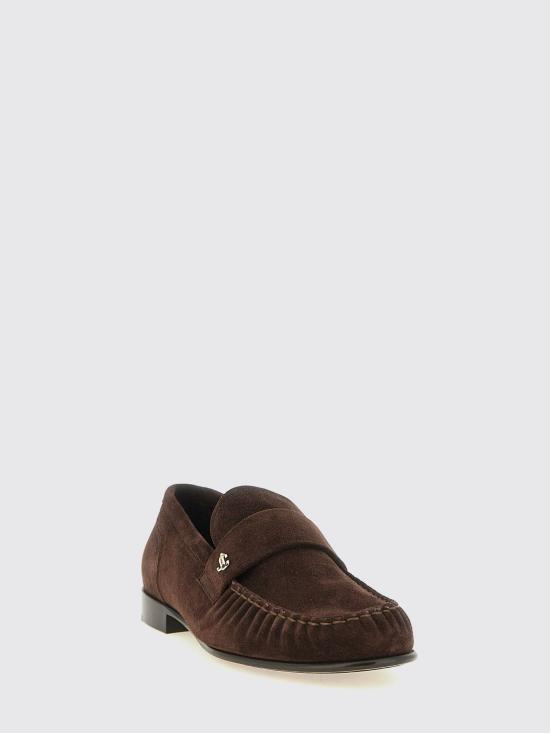 26FW 지미추 로퍼 ELLISLOAFERFSUE CHOCOLATE Brown - JIMMY CHOO