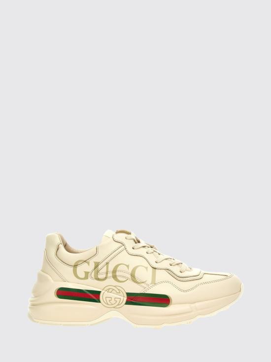 26SS 구찌 롸이톤 레더 스니커즈 500877DRW00 9522 White