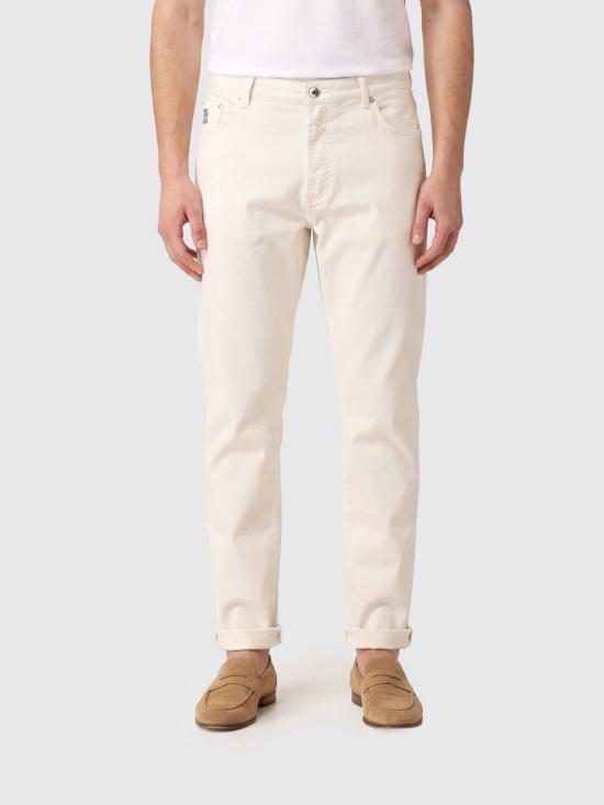 26SS 브루넬로 쿠치넬리 스트레이트 팬츠 Y277PX1290 C7210 White