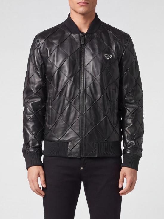 26SS 필립 플레인 봄버 자켓 UADCMLB1926PLE010N 02 Black