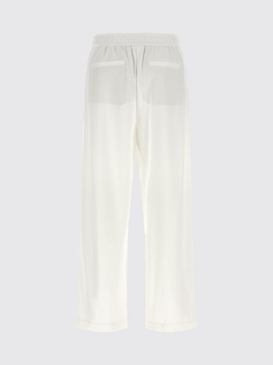 26SS 브루넬로 쿠치넬리 스트레이트 팬츠 MG927VD199 C7220 White - BRUNELLO CUCINELLI