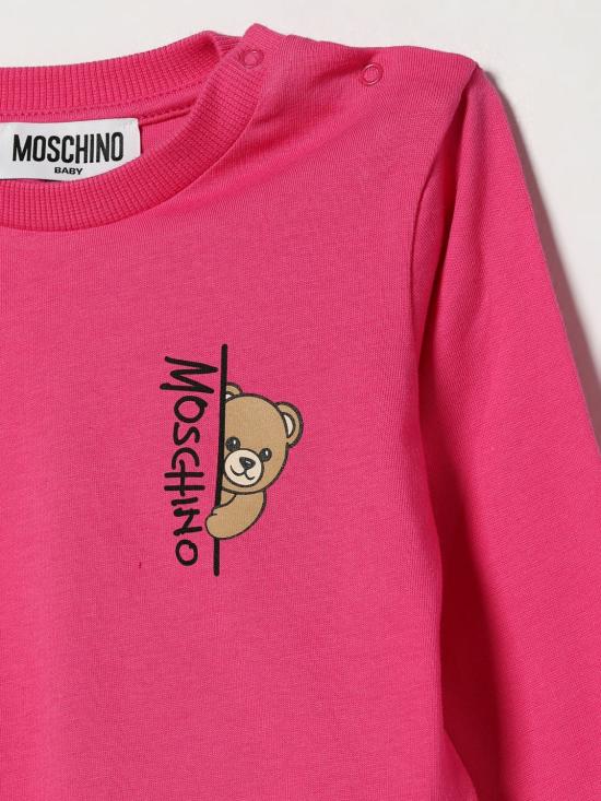 26FW [키즈] 모스키노 티셔츠 MNO014LAA58 51450 Violet - MOSCHINO