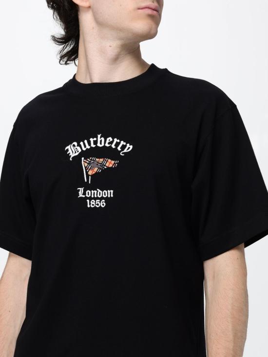 26FW 버버리 반팔 티셔츠 8128196 Black - BURBERRY